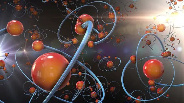 Ilustração de um átomo